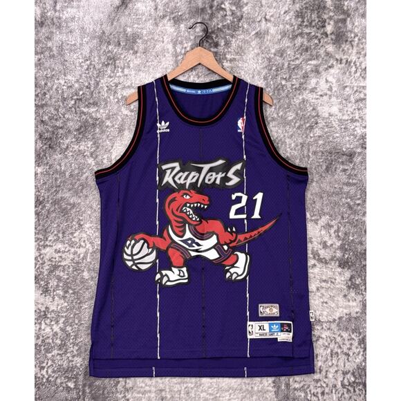 New Adidas Jersey XL Mens Toronto Raptors Camby #21 Hardwood Classics Retro NBA